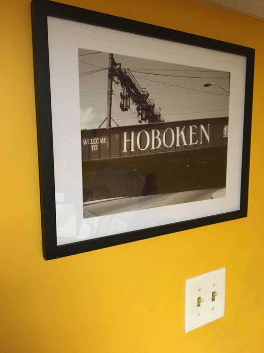 Hoboken sign NJ Framed Art