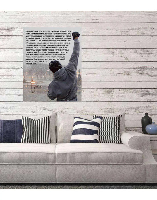 Rocky Balboa Poster Framed Wall Art Inspirational