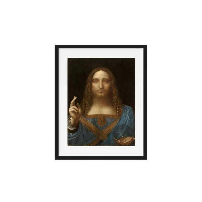 Salvator Mundi by Leonardo da Vinci framed