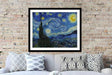 Artwork Starry Night Van Gogh framed art print - Modern Memory Design Picture frames - New Jersey Frame shop custom framing