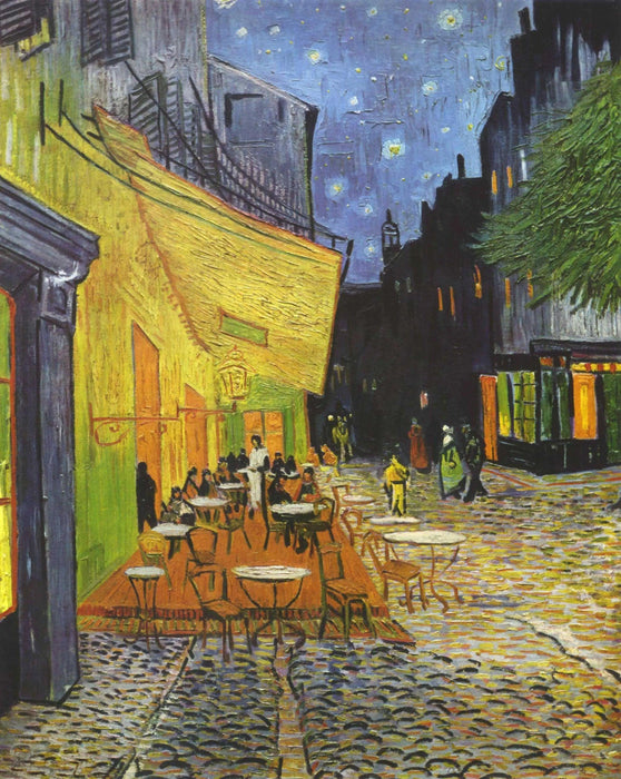 Artwork Vincent van Gogh Framed Art Cafe Terrace At Night art - Modern Memory Design Picture frames - New Jersey Frame shop custom framing