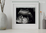 Baby Ultrasound Sonogram Picture Frame for grandparents for dad - Modern Memory Design Picture frames - New Jersey Frame shop custom framing