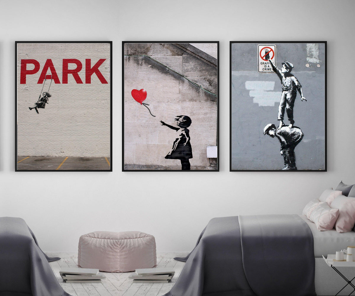 banksy-art-set-canvas-framed-