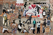 Banksy Mural Graffiti Street Art Collage - Modern Memory Design Picture frames - New Jersey Frame shop custom framing