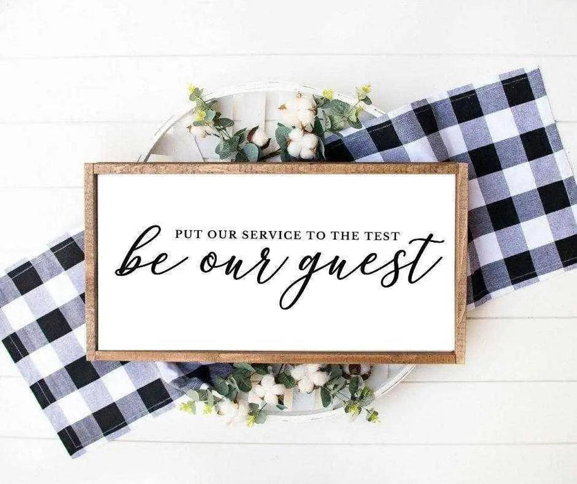 Be our guest wood Signs wall art farmhouse decor