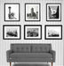 Black and white New York City framed Art set of 6 - Modern Memory Design Picture frames - New Jersey Frame shop custom framing