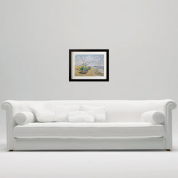 Boats at Saintes Maire by Vincent Van Gogh beach Boats Ships - Modern Memory Design Picture frames - New Jersey Frame shop custom framing