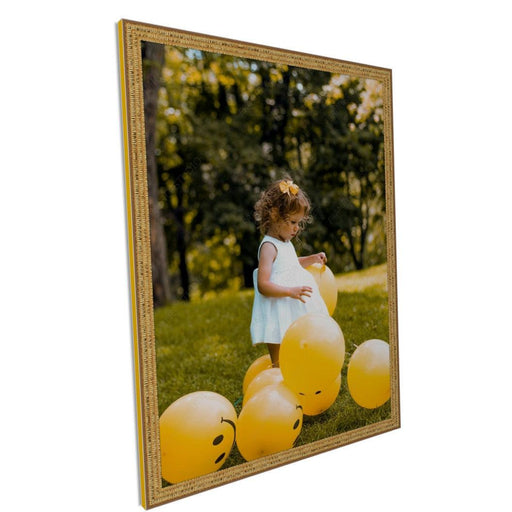 Bright Gold Contemporary Slim Picture Frame Modern - Modern Memory Design Picture frames - New Jersey Frame shop custom framing