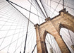 Brooklyn bridge Framed art print New York City black and white