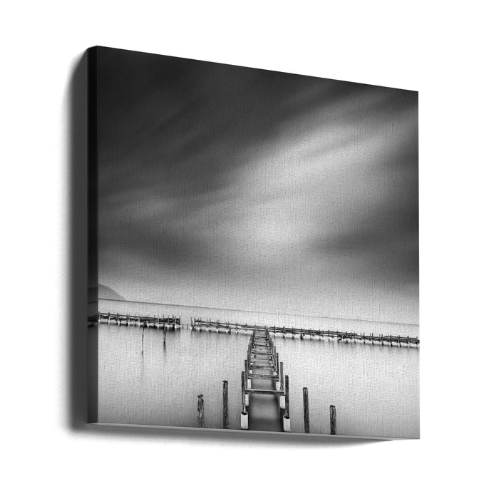 By the Sea 012 Square Canvas Art Print