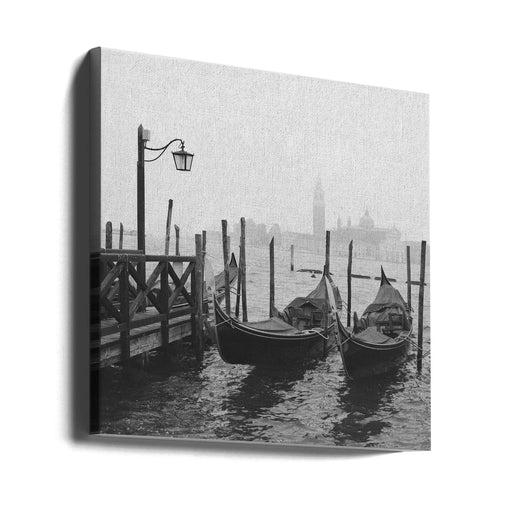 Morning in Venice by YuppiDu Square Canvas Print Art for Modern Home Decor. Decorate your office or living room with canvas artwork