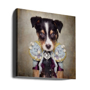 Shelter Pets Project - Loki Square Canvas Art  Tammy Swarek 