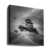 Mysterious stones ... by Joanna Maciszka Square Canvas Print Art for Modern Home Decor. Decorate your office or living room with canvas artwork
