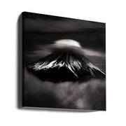 The last Fujiyama in Heisei by Masayuki Nozaki Square Canvas Print Art for Modern Home Decor. Decorate your office or living room with canvas artwork