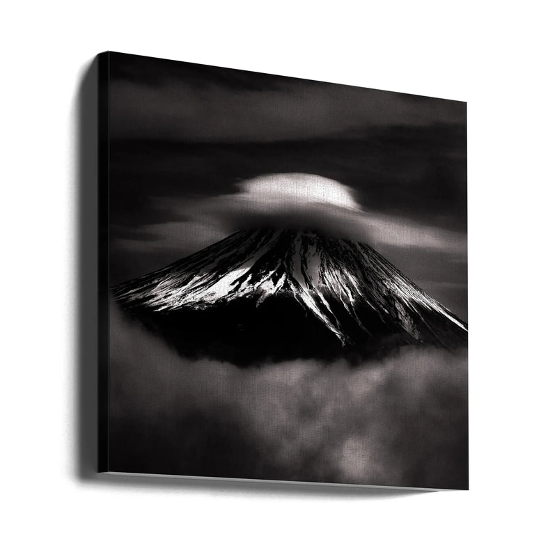 The last Fujiyama in Heisei by Masayuki Nozaki Square Canvas Print Art for Modern Home Decor. Decorate your office or living room with canvas artwork