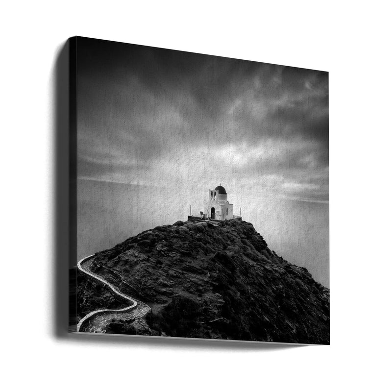 Church of the Seven Martyrs, Sifnos by George Digalakis Square Canvas Print Art for Modern Home Decor. Decorate your office or living room with canvas artwork