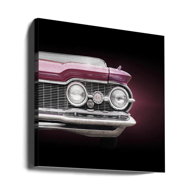US classic car 1959 Super 88 by Beate Gube Square Canvas Print Art for Modern Home Decor. Decorate your office or living room with canvas artwork