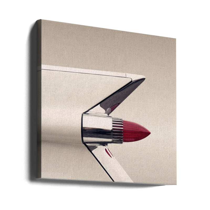 US classic car Coupe Deville 1959 by Beate Gube Square Canvas Print Art for Modern Home Decor. Decorate your office or living room with canvas artwork