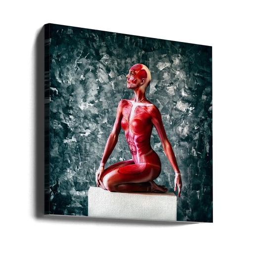 Of Flesh and Bones by Ruslan Bolgov Square Canvas Print Art for Modern Home Decor. Decorate your office or living room with canvas artwork