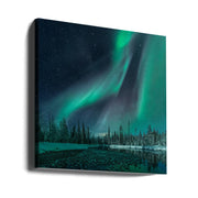 Music of the Heavenly Organ by Haim Rosenfeld Square Canvas Print Art for Modern Home Decor. Decorate your office or living room with canvas artwork