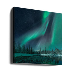 Music of the Heavenly Organ by Haim Rosenfeld Square Canvas Print Art for Modern Home Decor. Decorate your office or living room with canvas artwork