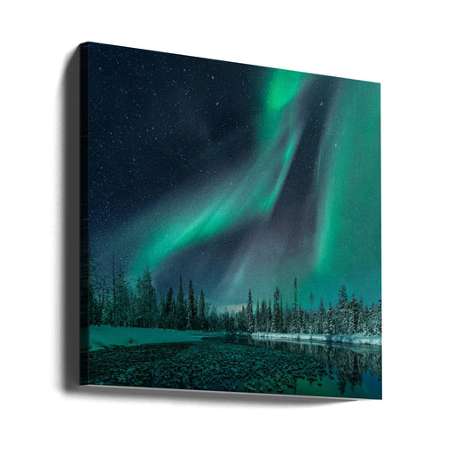 Music of the Heavenly Organ by Haim Rosenfeld Square Canvas Print Art for Modern Home Decor. Decorate your office or living room with canvas artwork