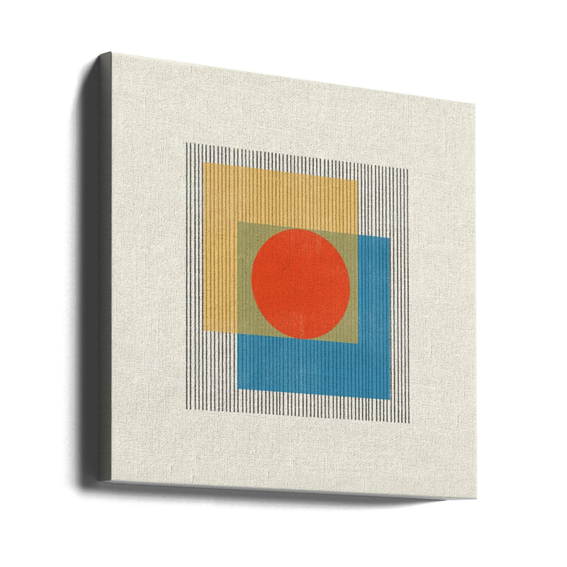 Midcentury Modern Object No3. by THE MIUUS STUDIO Square Canvas Print Art for Modern Home Decor. Decorate your office or living room with canvas artwork