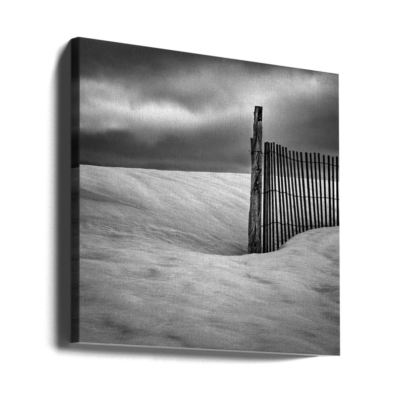 Fence by Elisabeth van Helden Square Canvas Print Art for Modern Home Decor. Decorate your office or living room with canvas artwork