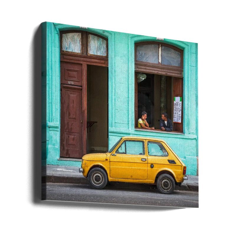 Habana Cuba #6 by Bjorn Bjornson Square Canvas Print Art for Modern Home Decor. Decorate your office or living room with canvas artwork