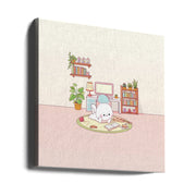 Kitty Room Square Canvas Art  Xuan Thai 