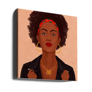 Boss Lady Square Canvas Art  Petra Holíková 