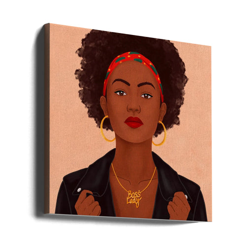 Boss Lady Square Canvas Art  Petra Holíková 