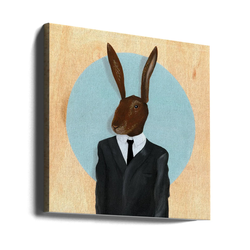David Lynch Rabbit Square Canvas Art  Famous When Dead 