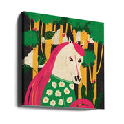 Horse-Animal Trilogy Square Canvas Art  Shriya Bhattacharya 