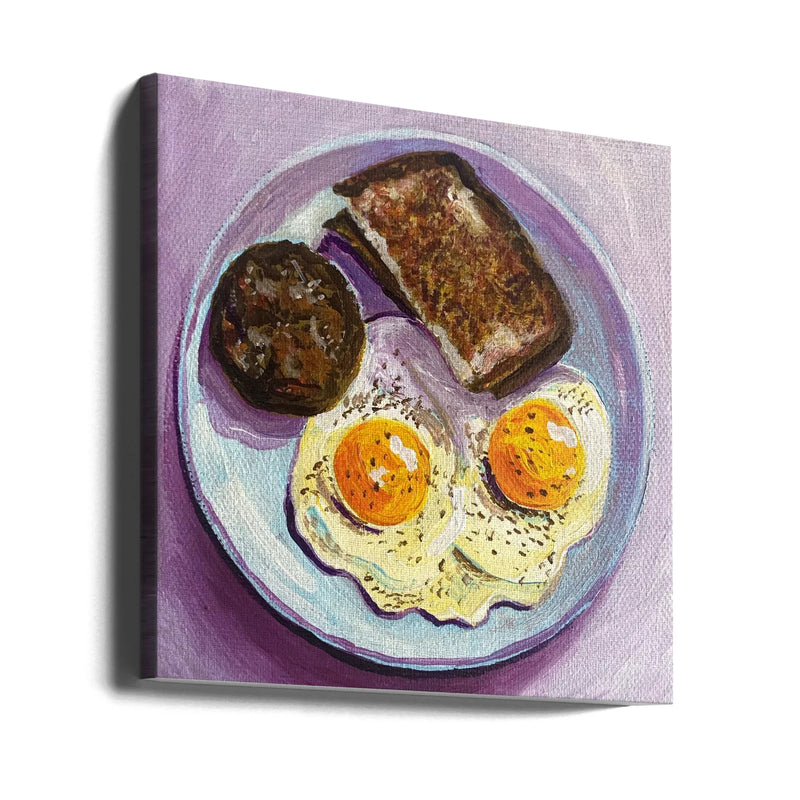 Breakfast by Key and Sea Creative Square Canvas Print Art for Modern Home Decor. Decorate your office or living room with canvas artwork