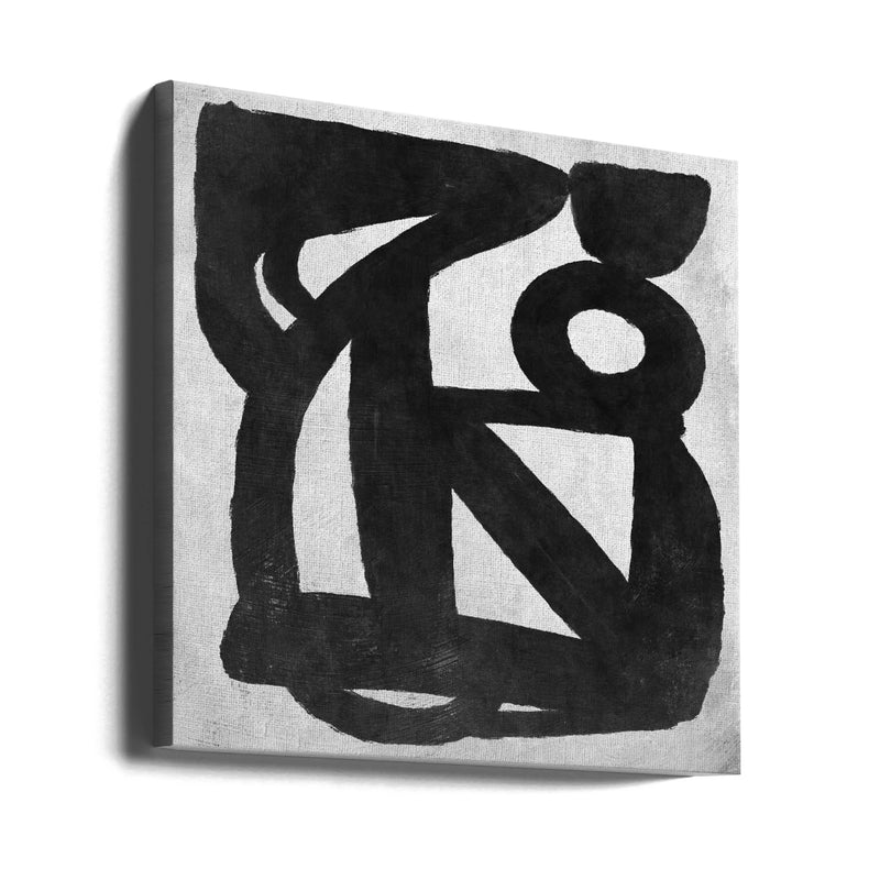 Abstract Melody No4 Square Canvas Art  Dan Hobday 