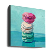 Macarons Square Canvas Art  Key and Sea Creative 
