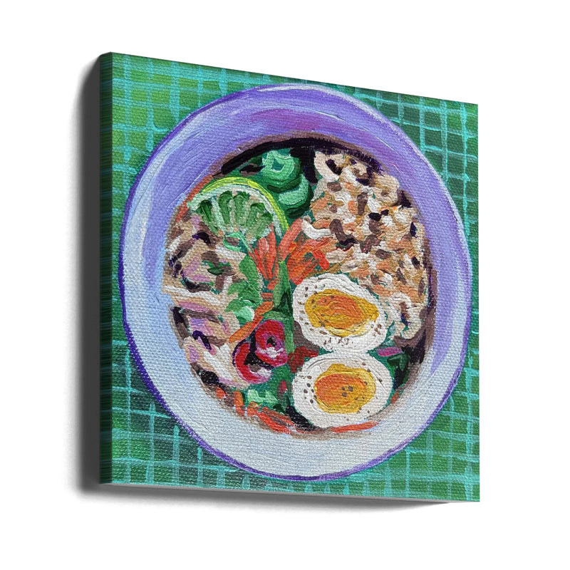 Ramen by Key and Sea Creative Square Canvas Print Art for Modern Home Decor. Decorate your office or living room with canvas artwork