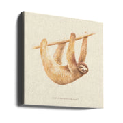 Css Animals   Sloth Square Canvas Art  Florent Bodart 