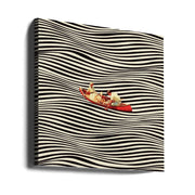 The Real Boat Trip by Taudalpoi Square Canvas Print Art for Modern Home Decor. Decorate your office or living room with canvas artwork