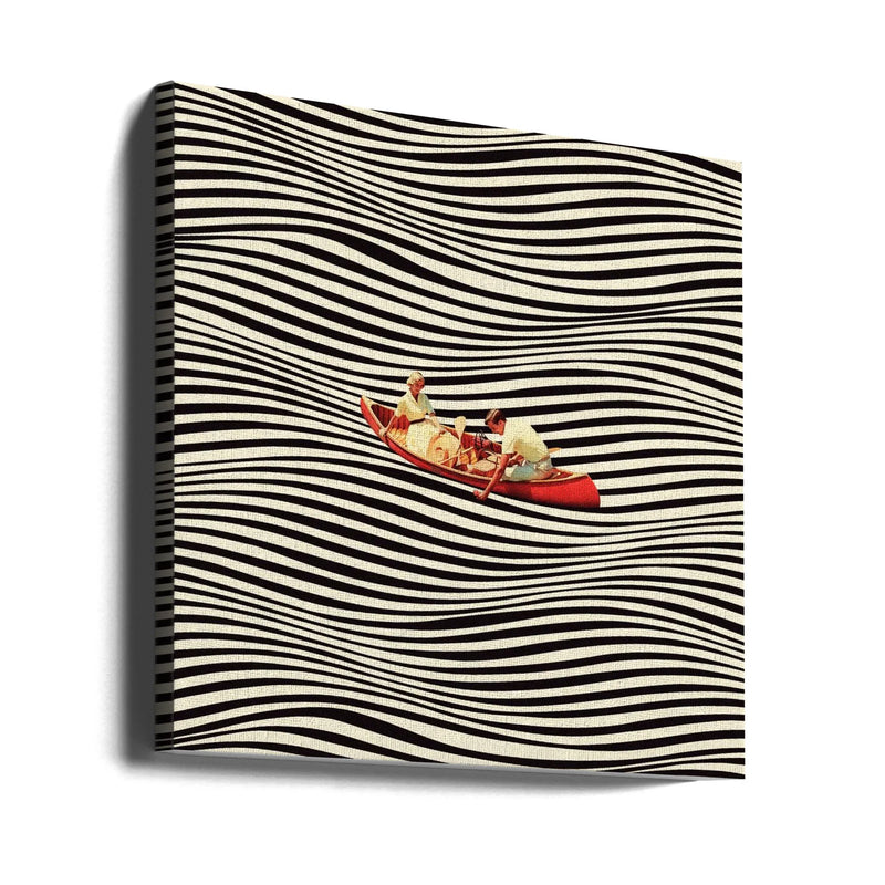 The Real Boat Trip by Taudalpoi Square Canvas Print Art for Modern Home Decor. Decorate your office or living room with canvas artwork
