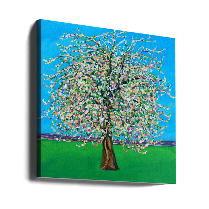 Apple Blossom Square Canvas Art Print