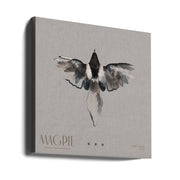 Magpie Square Canvas Art  Gabriella Roberg 