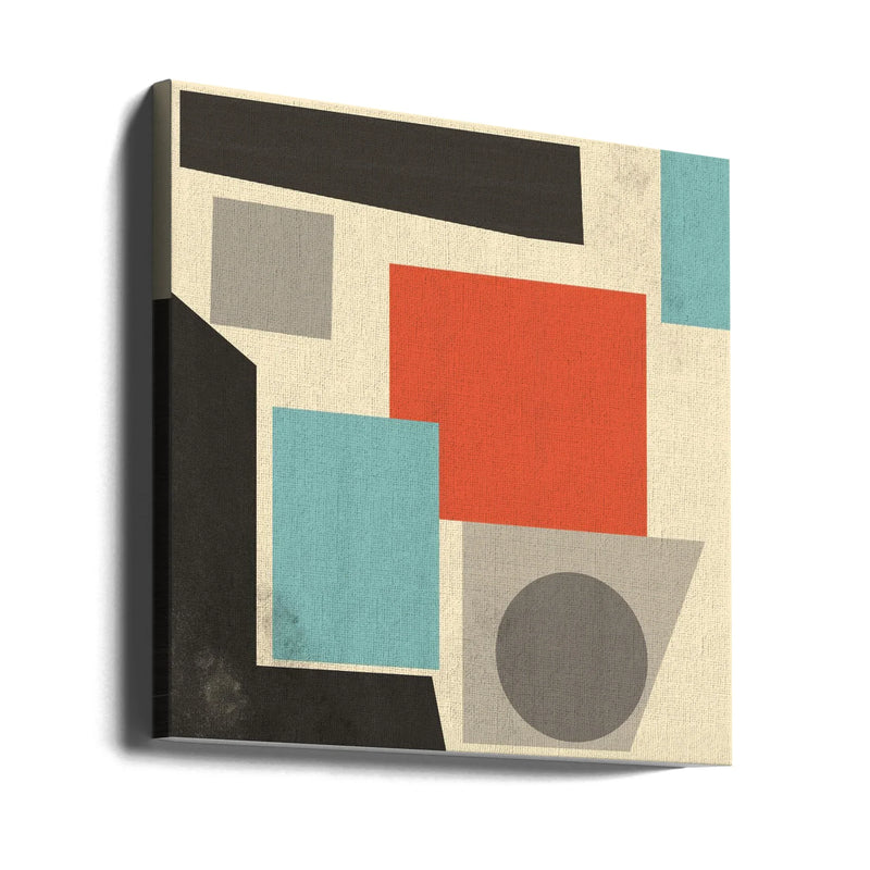 GEOMETRIC POINT Nr 2 by THE MIUUS STUDIO Square Canvas Print Art for Modern Home Decor. Decorate your office or living room with canvas artwork