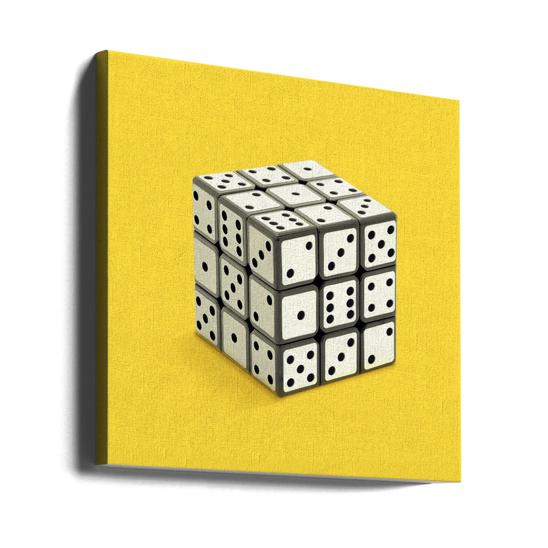 Not Rubik's cube by Artem Pozdniakov Square Canvas Print Art for Modern Home Decor. Decorate your office or living room with canvas artwork