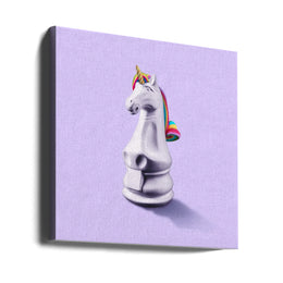 Fantasy Chess by Artem Pozdniakov Square Canvas Print Art for Modern Home Decor. Decorate your office or living room with canvas artwork