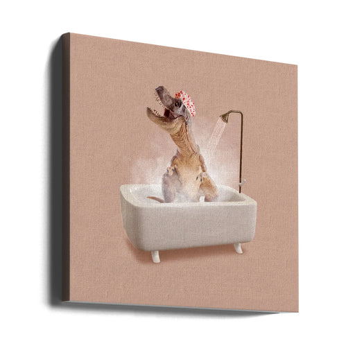 Hot Roar Square Canvas Art  Artem Pozdniakov 