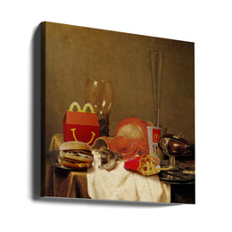 Classic dinner by Artem Pozdniakov Square Canvas Print Art for Modern Home Decor. Decorate your office or living room with canvas artwork