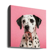 Pirate Dog Square Canvas Art  Artem Pozdniakov 