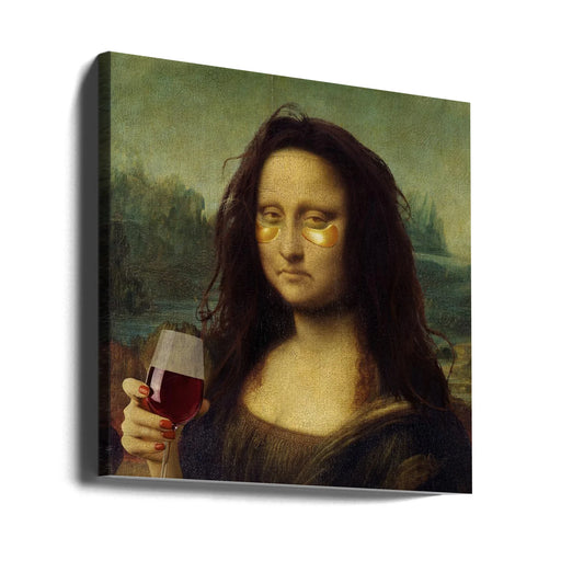 Monday Lisa by Artem Pozdniakov Square Canvas Print Art for Modern Home Decor. Decorate your office or living room with canvas artwork